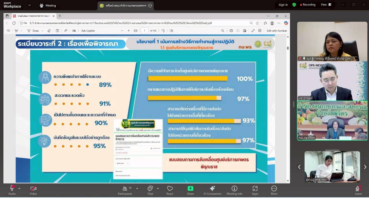 title - หัวหน้าผู้ตรวจราชการ ส.ป.ก. เข้าร่วมประชุมติดตามผลการดำเนินงานตามแผนการตรวจราชการของผู้ตรวจราชการกระทรวงเกษตรและสหกรณ์ ประจำปีงบประมาณ พ.ศ. 2568 รอบที่ 2 เขตตรวจราชการที่ 18 จังหวัดพิจิตร